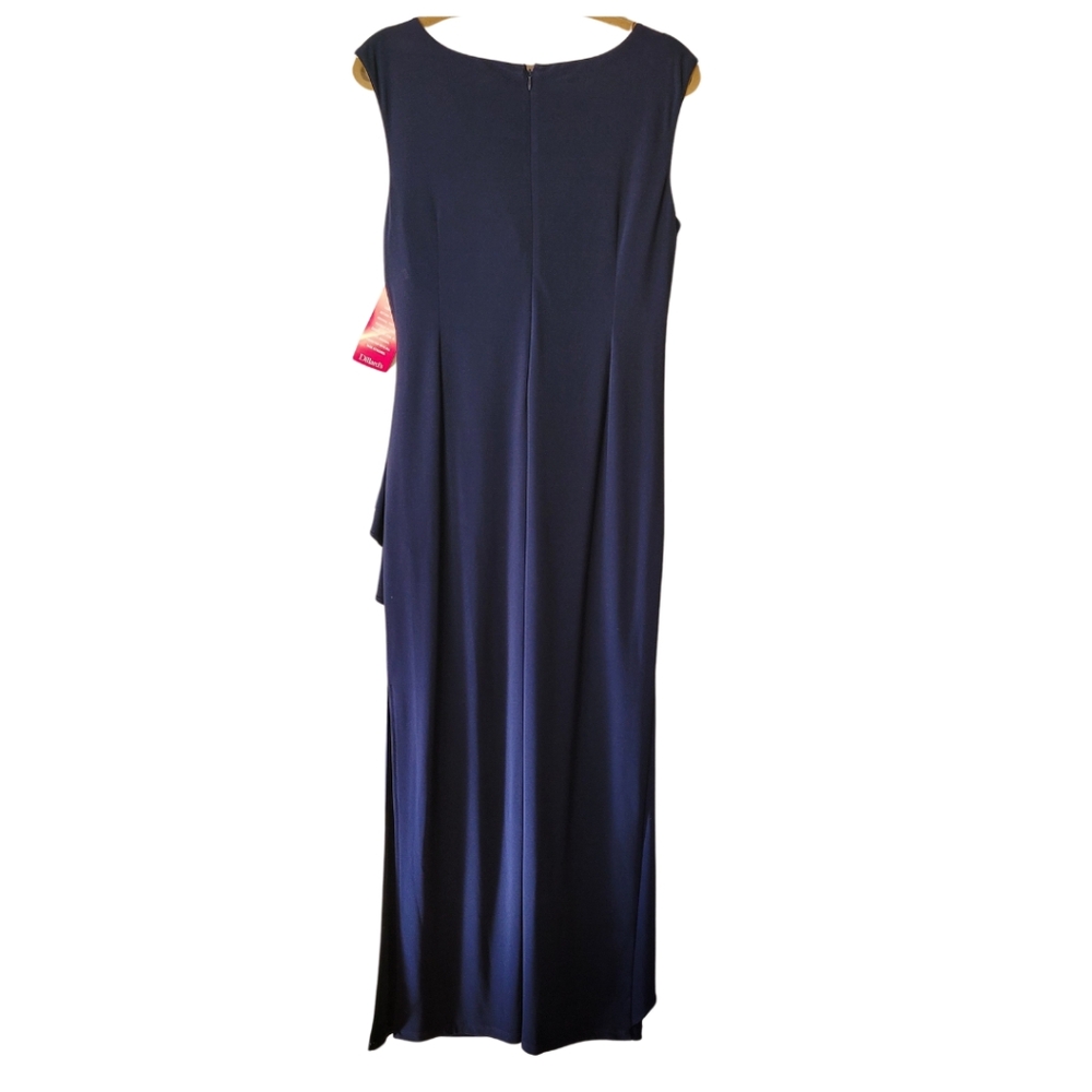 Alex Evening Petite Gown Navy Sz 12P NWT - Picture 4 of 11